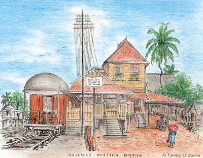 RAILWAY STATION, BUXTON, Guyana, 1954 